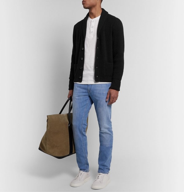 Best Personal Stylist NYC & Vancouver Devina Bhaga styling a shawl collar cardigan