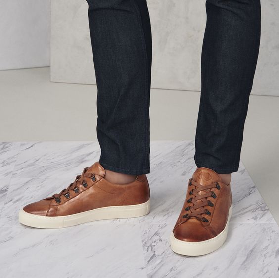 Devina Bhaga Best Personal Stylist NYC & Vancouver styling brown mens sneakers