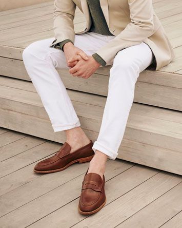 Personal Stylist Devina Bhaga NYC & Vancouver styling brown loafers for men